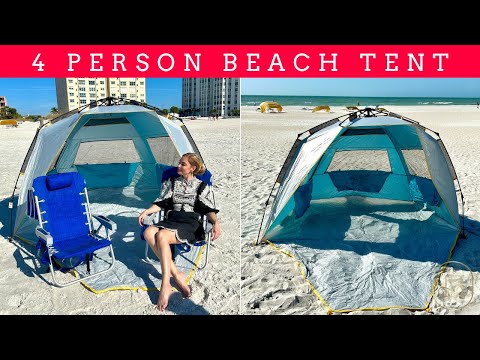 Combination Of Convenience And Protection. Beach Tent For 4-5 Person, A Must-Have For Any Family!