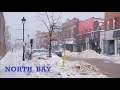 NORTH BAY Ontario Canada Travel 2022 Blizzard Winter Snow Storm in North Bay