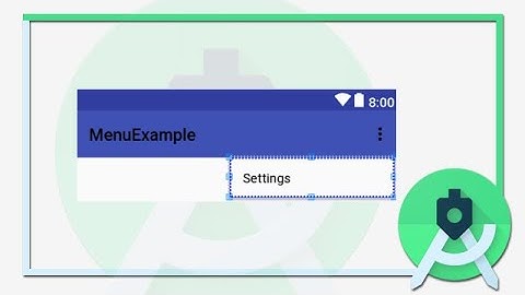 شرح كيفية عمل menu او قوائم منسدله في الاندرويد ستوديو