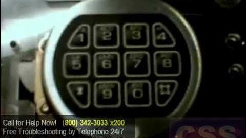 LG66E Audit Electronic Safe Keypad with eKey - Changing the User Combination