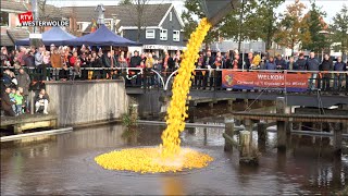 4500,- euro verloot met de badeendjesrace door carnavalsvereniging de Kloosterwiekers