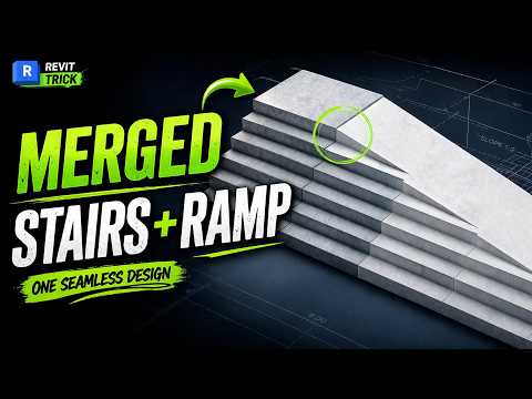Merged Stairs + Ramp in Revit | One Seamless Design Trick