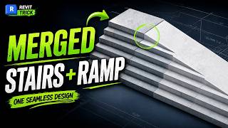 Merged Stairs + Ramp in Revit | One Seamless Design Trick