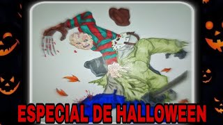 Dibujó A Freddy Krueger Vs Jason Voorheesespecial Halloween Halloween Special