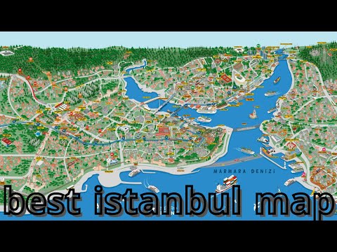 Istanbul map , best and simplest explanation about Istanbul city