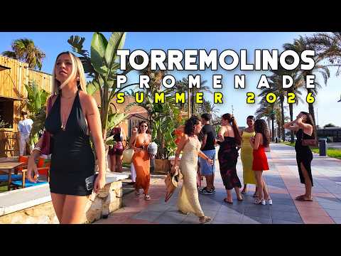 Torremolinos Promenade Spain 🇪🇸 Relaxing Summer 2026 July Update Costa del Sol Walk | Málaga [4K]