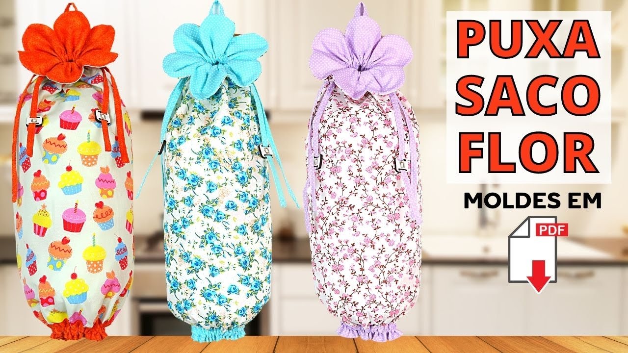 PUXA SACO FLOR - APRENDA COMO FAZER - Lu Lampert