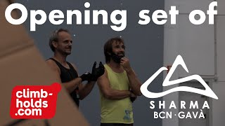 The opening set for Chris Sharma Climbing Barcelona Gava by climbholds.com