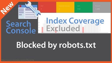 Excluded Blocked by Robots.txt - Google Search Console Index Coverage