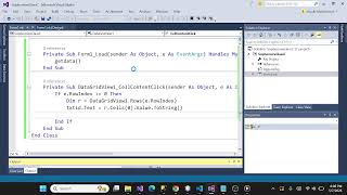 VB NET | Click DataGridView Row and Display Data in TextBoxes