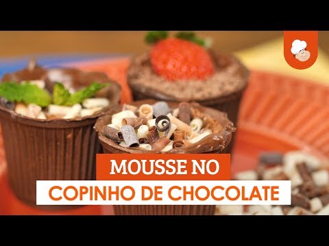 Mousse no copinho de chocolate — Receitas TudoGostoso