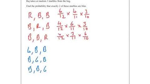 Summer 2017 IGCSE 3H Q20 Probability