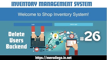 Inventory Management System Delete User Backend || Inventory Management project tutorials #26