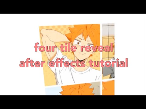 four tile reveal / after effects tutorial