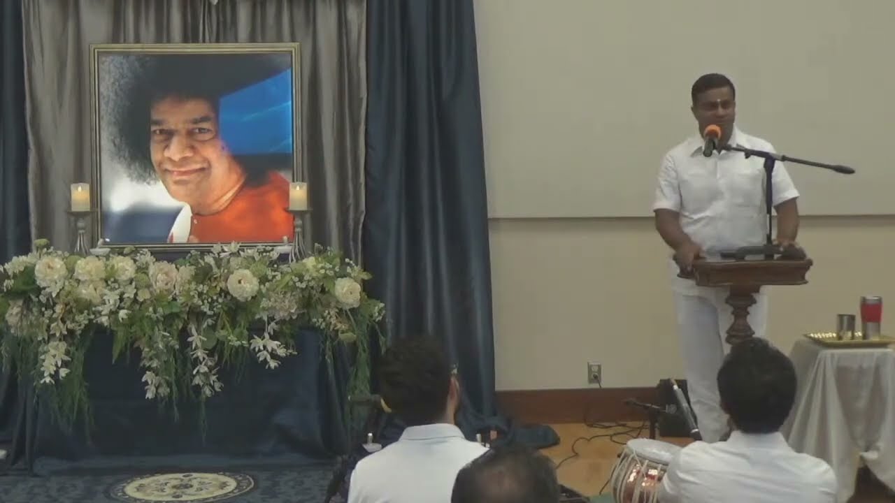 Talk by Aravind Balasubramanya at Sri Sathya Sai Baba Center of Seattle East Side