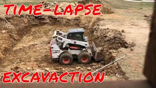 Bobcat S650 Time-lapse of in-ground pool excavation