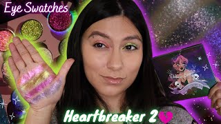 ELECTRUM COSMETICS HEARTBREAKER 2 PALETTE EYE SWATCHES & COMPARISONS 💔✨