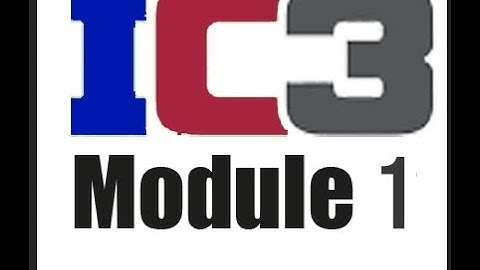 IC3 M1 Fundamentals
