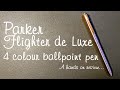 Parker Flighter de Luxe 4 colour vintage ballpoint pen - hands on review