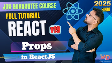 React 19 Tutorial in Hindi #13 - Props in ReactJS