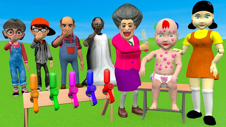 Scary Teacher 3D vs Squid Game Heal The Baby Stung By a Bee 5 Time Challenge And The Ending of MissT