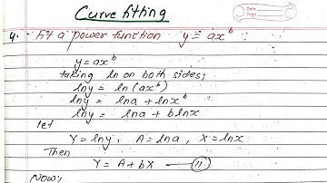 Unit:3 | Curve Fitting | Fitting the power curve | Numerical Method | Prashant YT | BE Civil |