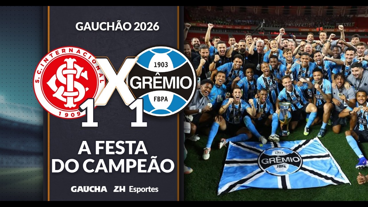 GRÊMIO CONQUISTA O TÍTULO DO GAUCHÃO 2026 | 08/03/2026
