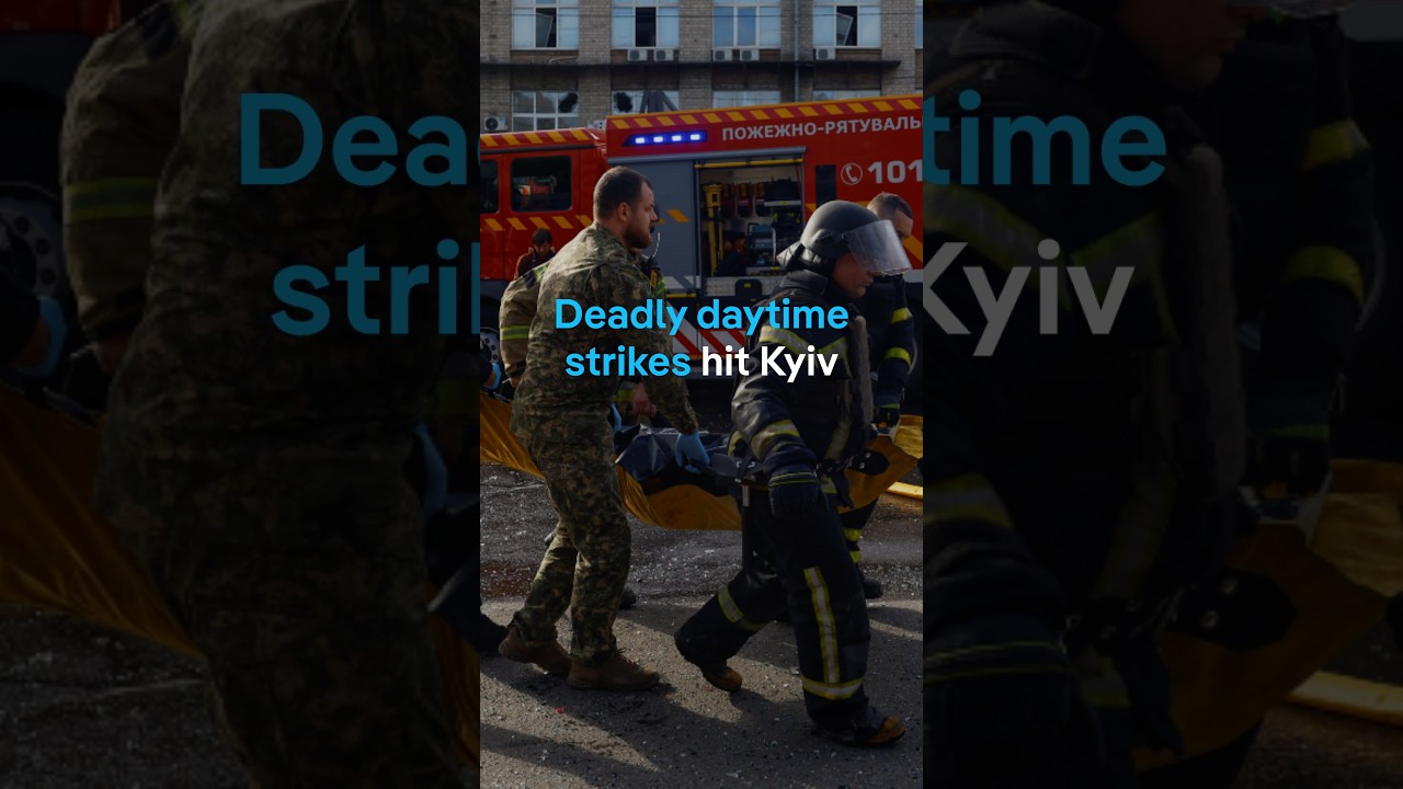 Russian drones attack Kyiv during daytime hours | DW News