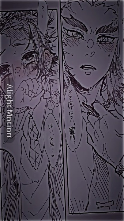 #Edit Anime Yaoi/ Yuri Kimetsu No Yaiba ( Rengoku x Tanjirou)🌚💮