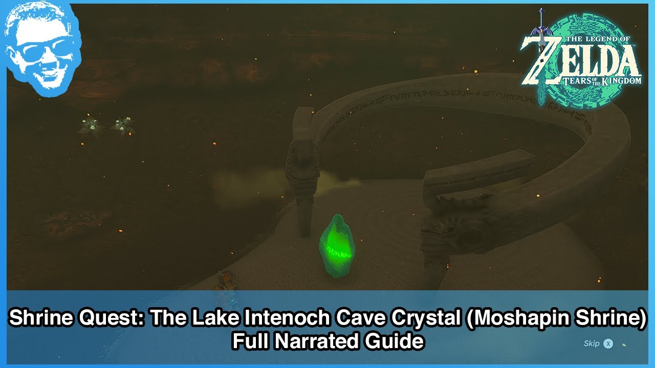 Shrine Quest: The Lake Intenoch Cave Crystal (Moshapin Shrine) - Full Narrated Guide - TotK