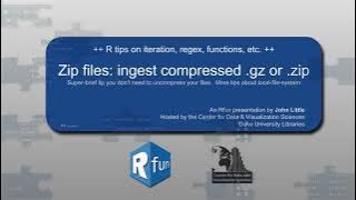 Import compressed files into R