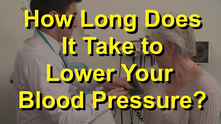 How long does it take to lower blood pressure with diet and exercise