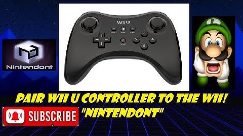 How to pair a Wii U Pro controller to the Wii using Nintendont!