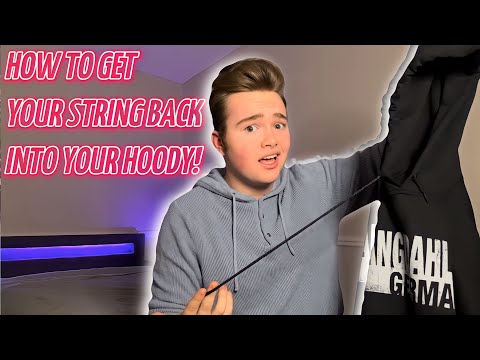 How To Get Your String Back Into Your Hoody In 3 Simple Steps!