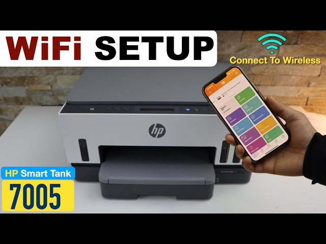 HP Smart Tank 7005 WiFi Setup, Connect To Wireless Network. 