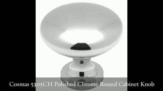 Famous Cosmas Polished Chrome Round Cabinet Knob Net Worth