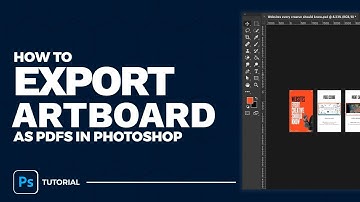 How to Export Artboards in Adobe Photoshop | Photoshop Tutorial✨🎨#photoshoptipsandtricks