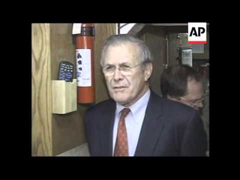 US Defence Secretary en route to Iraq, visits troops