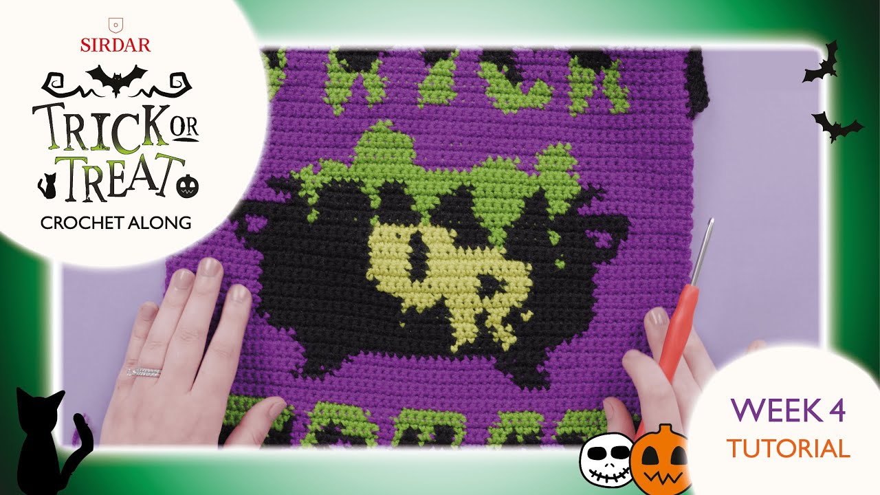 Sirdar Trick Or Treat Halloween Blanket Crochet Along: Week 4 - Cauldron Centerpiece