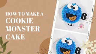 EASY COOKIE MONSTER CAKE