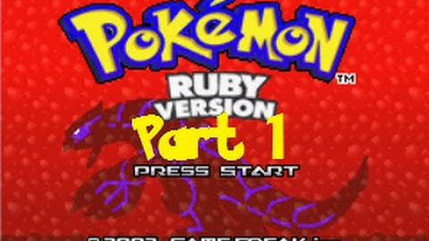 Pokemon Ruby : Part 1: Picking my starter!