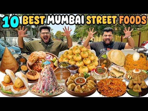 10 Best Street Foods of Mumbai 🇮🇳 | Ultimate Local Food Challenge 🔥