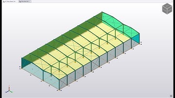 Tekla Structural Designer: Double Span Portal Frame Modelling in 10 minutes