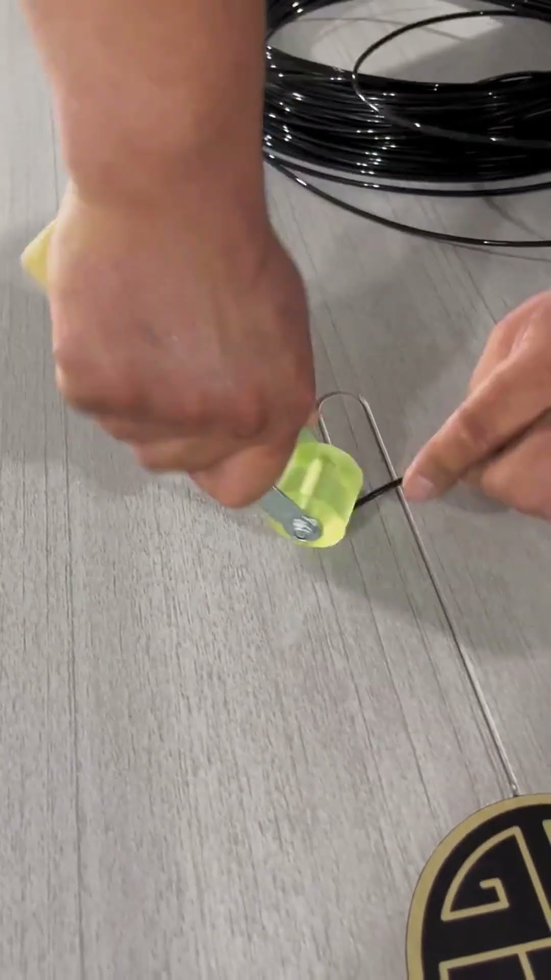 Wooden door inlay decorative line process- Good tools and machinery make work easy