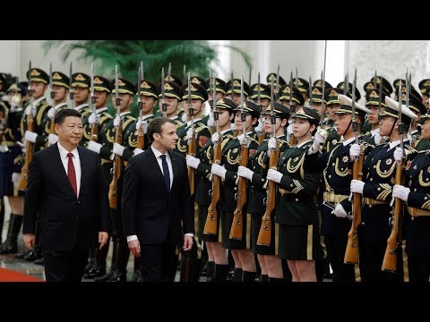 Xi holds welcome ceremony for French president