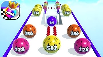 Ball Merge 2048 - All Levels Gameplay Games Walkthrough NEW UPDATE (iOS, Android)