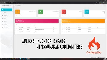 CodeIgniter 3 - Aplikasi Inventori Barang