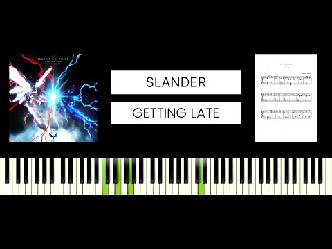 SLANDER and if found - “Getting Late” Feat. Danni Carra (BEST PIANO TUTORIAL & COVER)