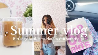 Summer vlog 🐝  | Im back, Shopping &amp; getting a new pet