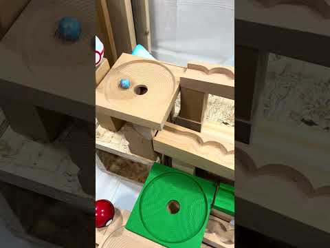 Satisfying ASMR Wooden Marble Run 😲 Epic Funnel Drop! 🕳️